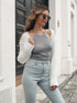 'Fayeport' Cropped Drop Shoulder Cardigan - Celes Fashion